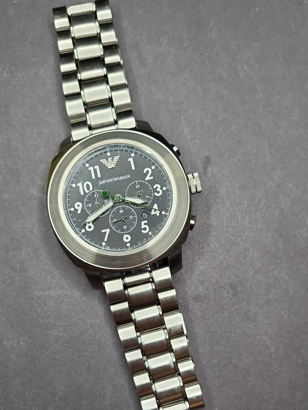 Emporio Armani Men's Stainless Steel Chronograph Watch